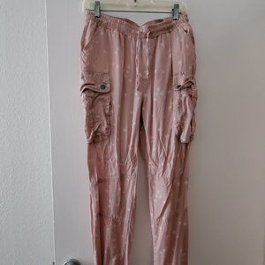 Vintage Havana Washed Mauve Tencel Jogger/cargo - Medium